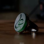 انگشتر عقیق سبز «علی»