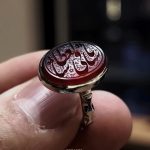 انگشتر عقیق سرخ«یا ساقی‌العطاشا»