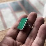 انگشتر عقیق سبز «حسین» - Image 3