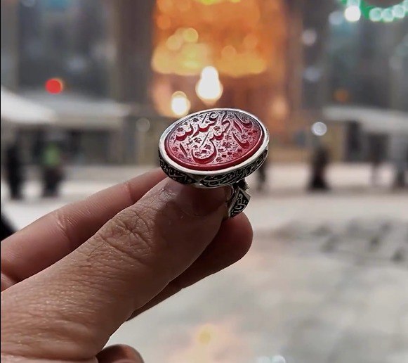 msg724734843-4565 انگشتر عقیق سرخ خراسان «اباعبدالله الحسین» - Image 1