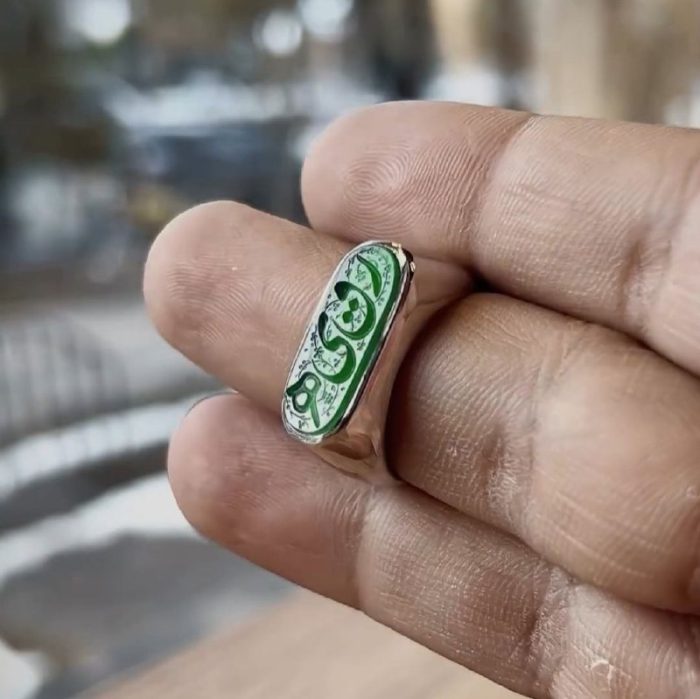 انگشتر عقیق «رق‌ی‌هـ» - Image 4
