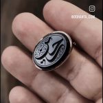 انگشتر عقیق مشکی ذکر«حسین» - Image 5
