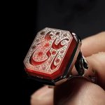 انگشتر عقیق سرخ «یا علی»
