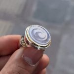 انگشتر عقیق کبود یمانی «علی» - Image 3