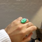 انگشتر عقیق سبز «علی» - Image 4