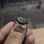 انگشتر عقیق مشکی «ابانا علی» - Image 3