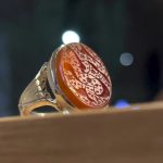 انگشتر عقیق سرخ دورنگ «عزیزم حسین» - Image 4