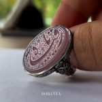 انگشتر عقیق سوسنی «یا رقیه» - Image 5