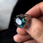 انگشتر توپاز سبز کله غازی - Image 3