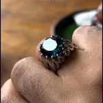 انگشتر توپاز سبز کله غازی - Image 2