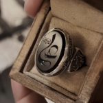 انگشتر عقیق مشکی «امیرالمومنین»