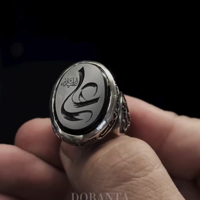 انگشتر عقیق مشکی «امیرالمومنین» - Image 3