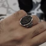 انگشتر عقیق مشکی «امیرالمومنین» - Image 2