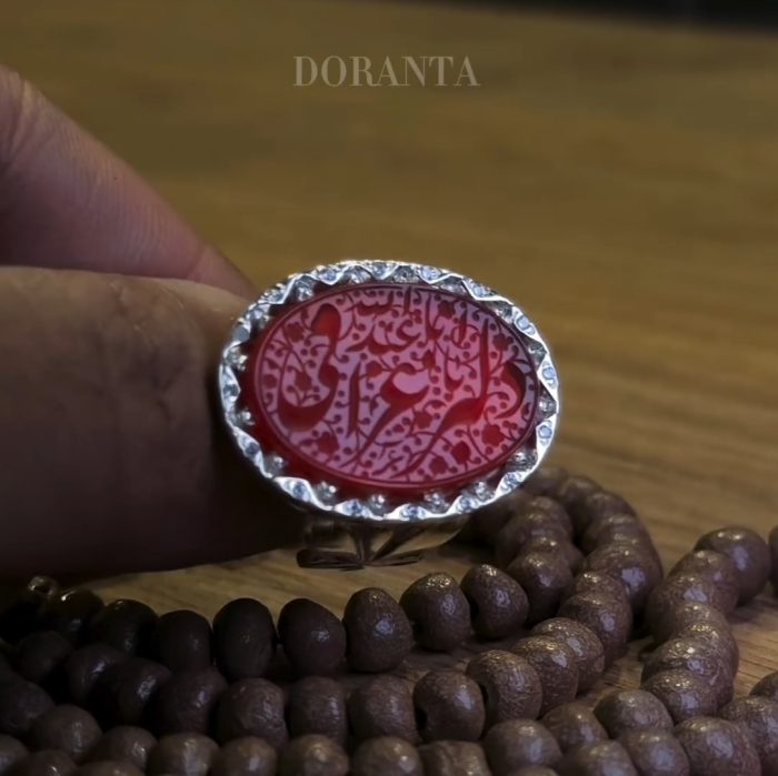 انگشتر عقیق پرتغالی اصلی دلبر عراقی - Image 4