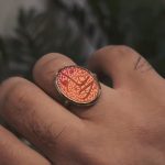 انگشتر اقتصادی عقیق پرتقالی علی