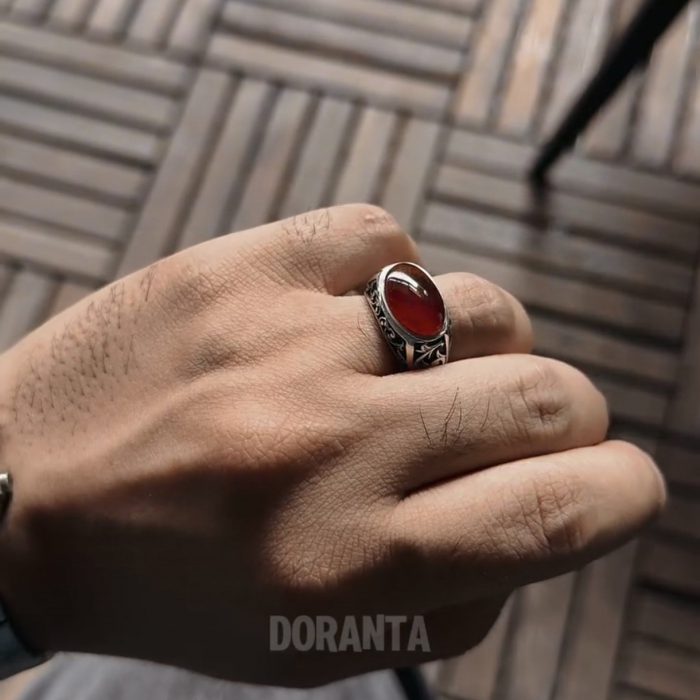 انگشتر عقیق ناب یمن - Image 3