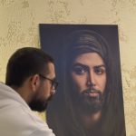 قاب‌ عکس‌ تمثال حضرت‌ حسین
