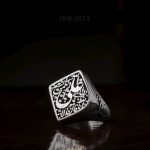 انگشتر تمام نقره نقطه - Image 4