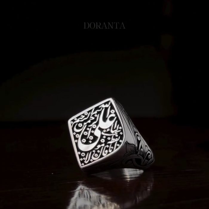 انگشتر تمام نقره نقطه - Image 4