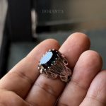 انگشتر لوکس توپاز سبز کله غازی