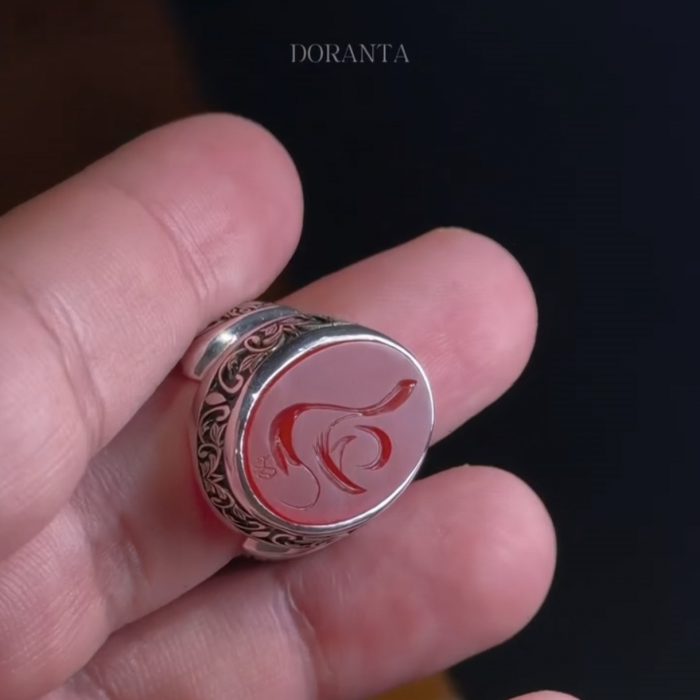 انگشتر عقیق سرخ بحرینی - Image 3