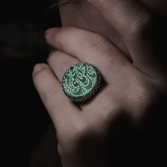 انگشتر عقیق سبز امام حسن مجتبی - Image 4