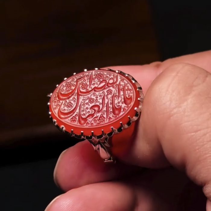 انگشتر عقیق ابوفاضل - Image 3