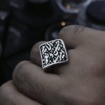 انگشتر تمام نقره نقطه امیری حسین - Image 4