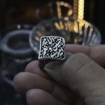 انگشتر تمام نقره نقطه امیری حسین - Image 2