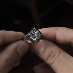 انگشتر تمام نقره نقطه “نسخه دوم” - Image 5