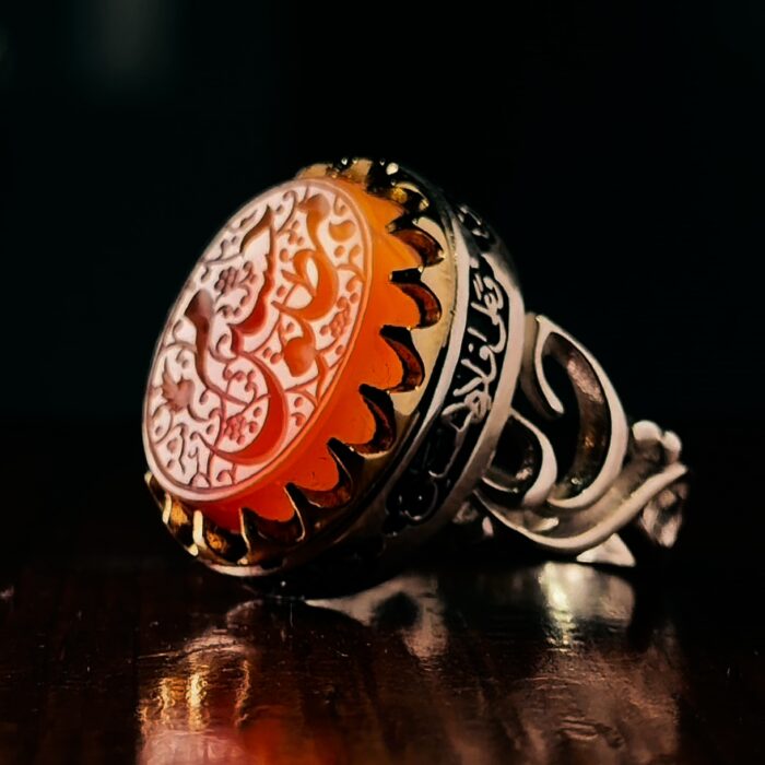انگشترعقیق یمن دورنگ حسین مظلوم - Image 3