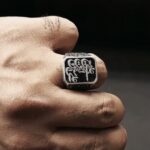 انگشتر تمام نقره مع الحق - Image 3